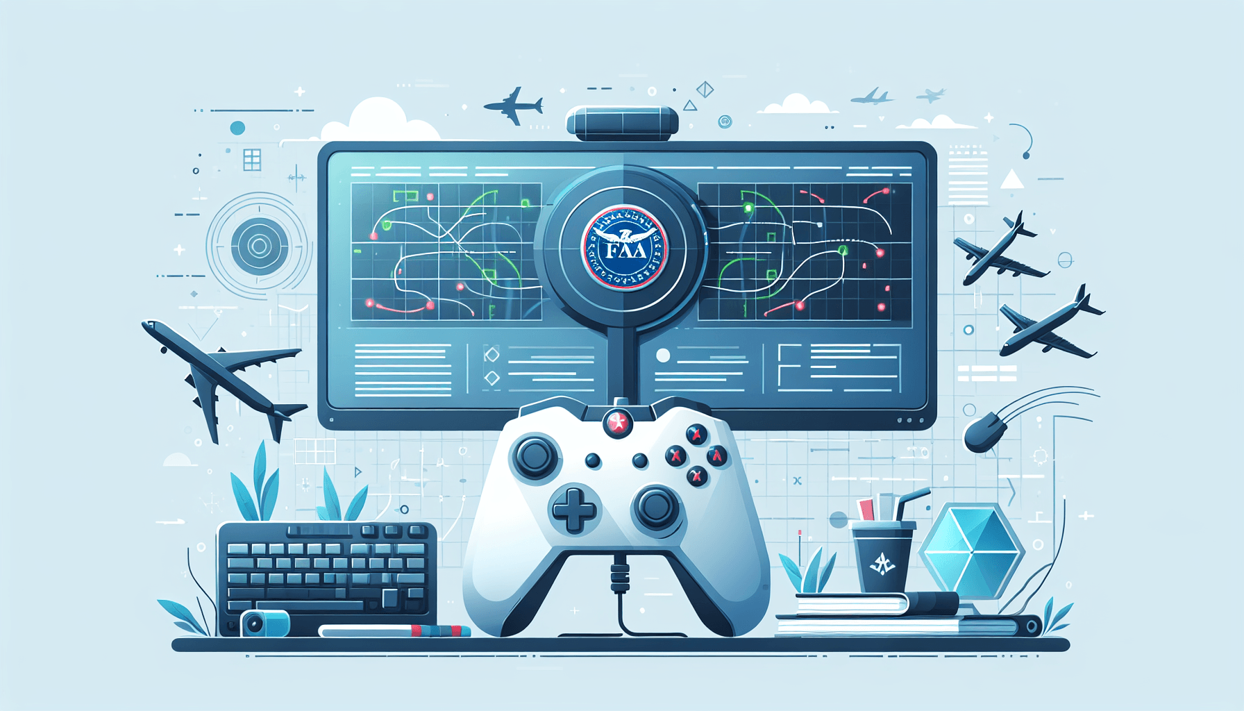 The FAA is encouraging gamers to get jobs in air traffic control