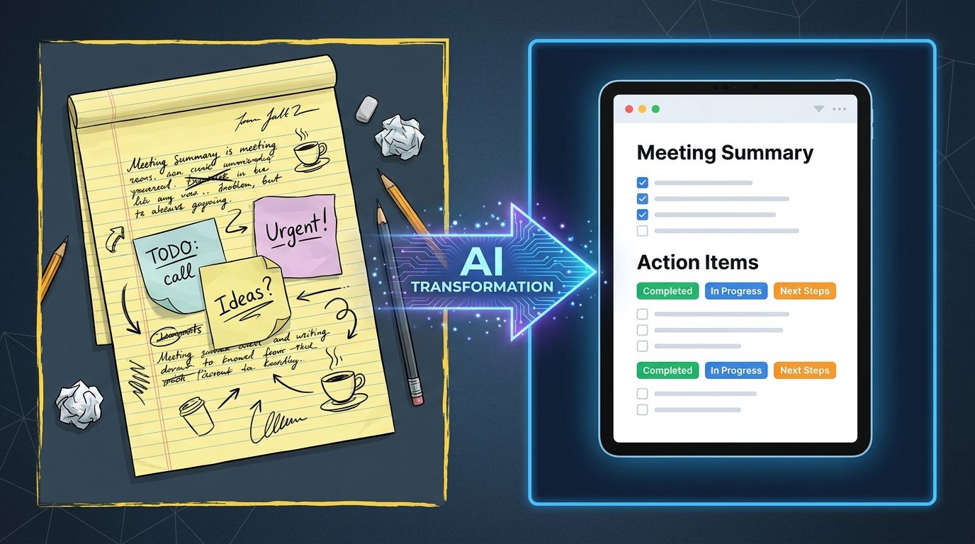 The Meeting Detox: Turn Any Messy Meeting Notes Into Clear Actions in 60 Seconds
