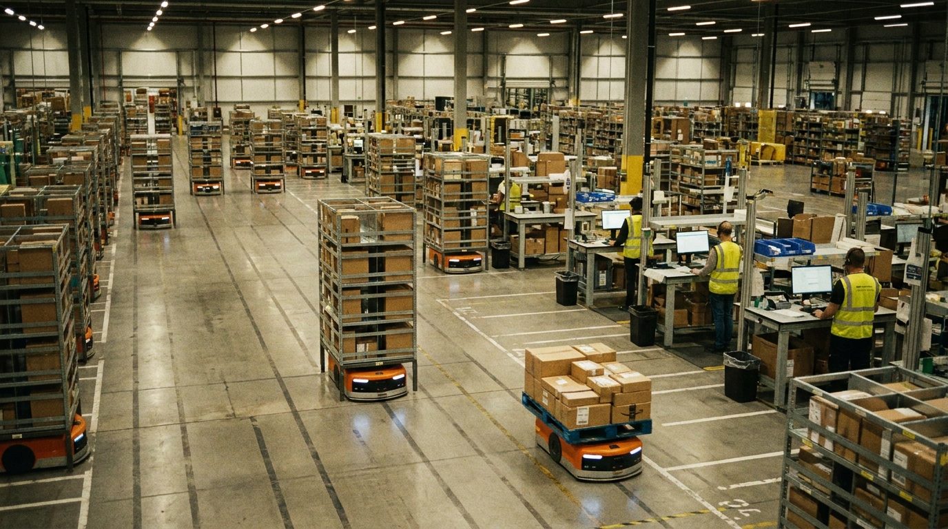 الروبوتات المتنقلة ذاتية القيادة (AMR) تعيد تشكيل الخدمات اللوجستية — إليك ما تنشره Kiva وMiR وLocus Robotics فعلياً